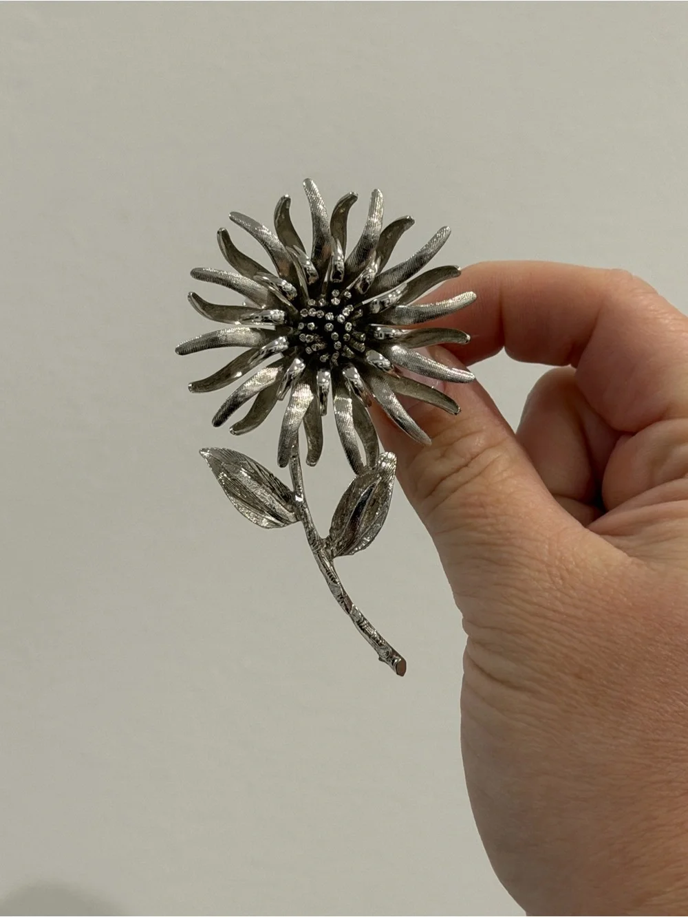 Vintage silver flower